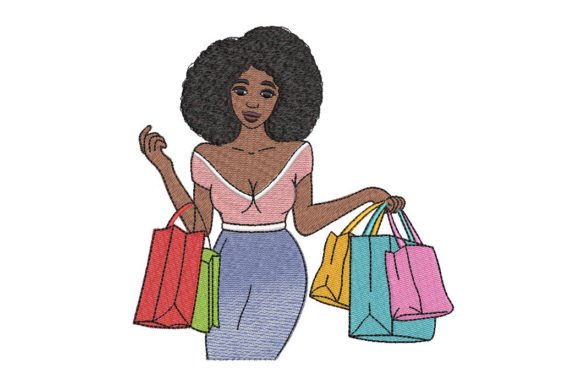 African Woman Shopping