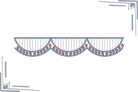 Dashing Cut Work Border