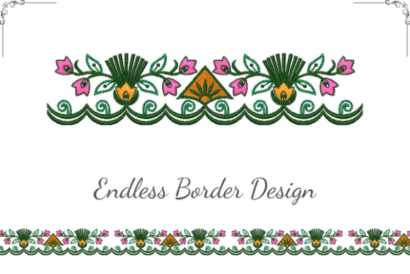Elegant Art Deco Border