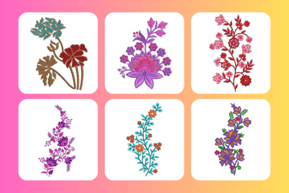 Elegant Flowers Set