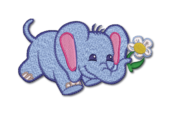 Elephant with Flower