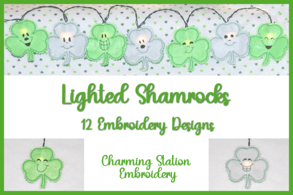 Lighted Shamrocks