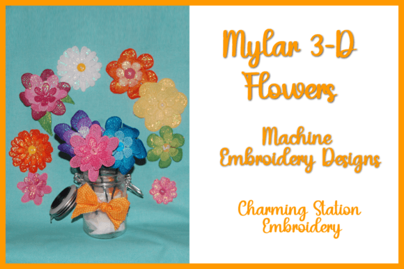 Mylar FSL 3-D Flowers
