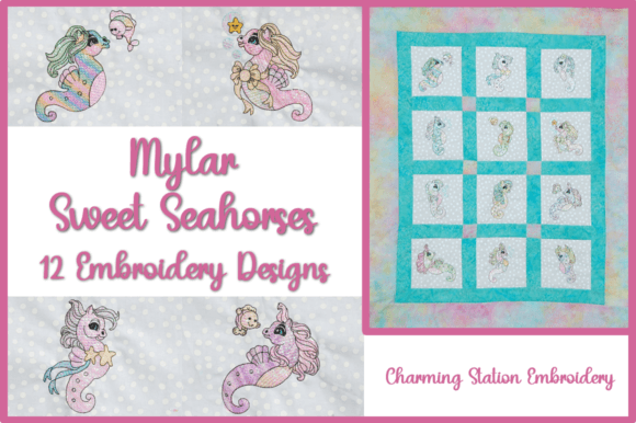 Mylar Sweet Seahorses