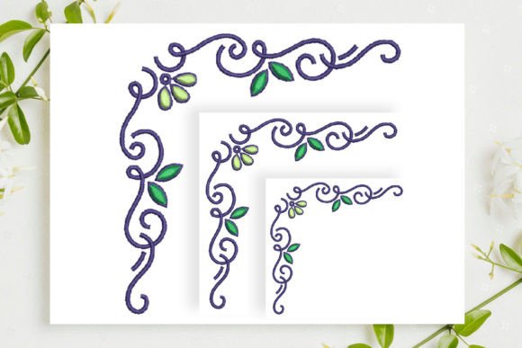 Ornamental Floral Corner