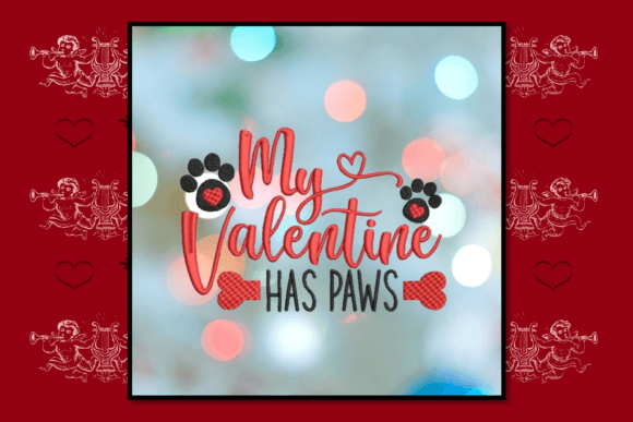 Valentine Paws-Medium